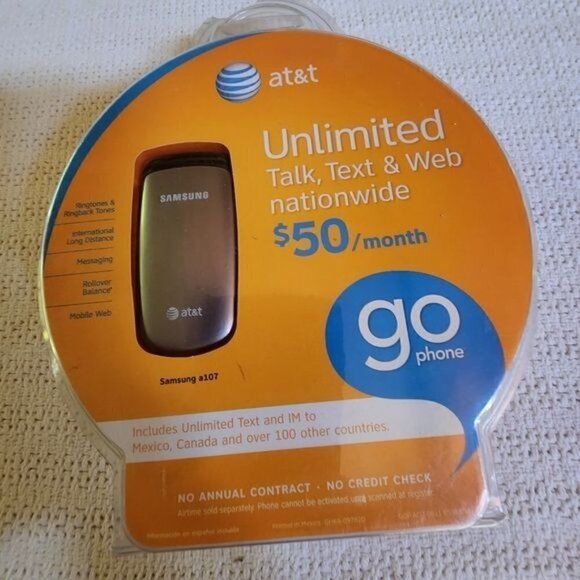 AT&T Samsung A107 Go Phone Factory Sealed - Picture 1 of 7